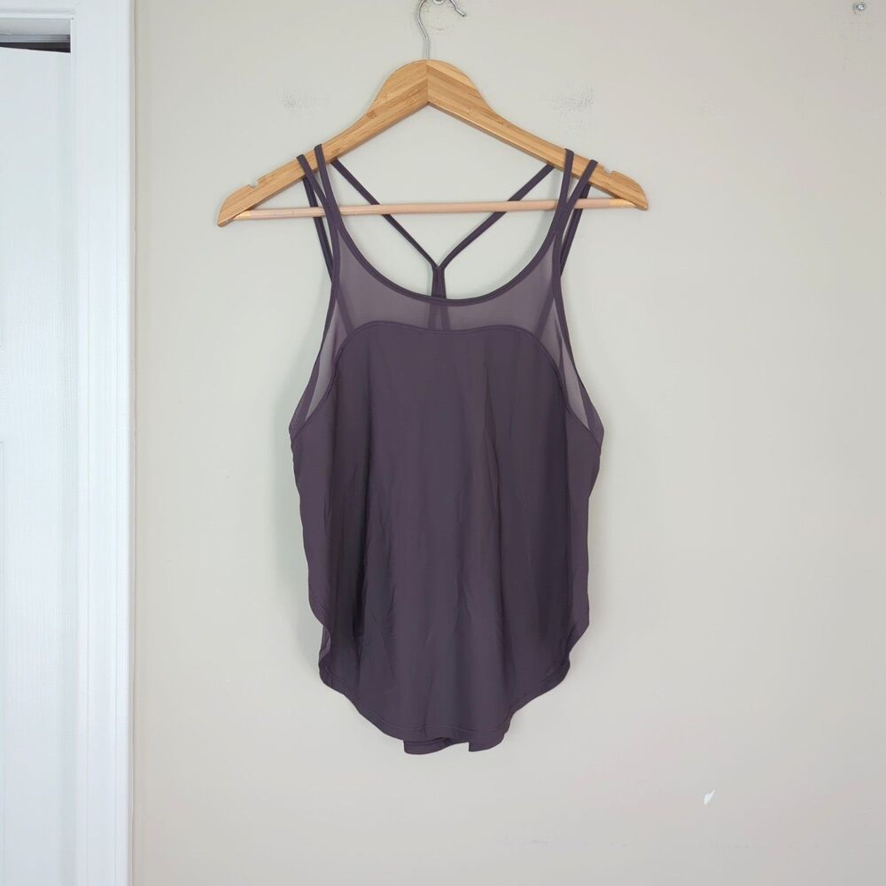 Lululemon Anew Singlet Tank Top Size 4 Black Currant - Picture 2 of 5
